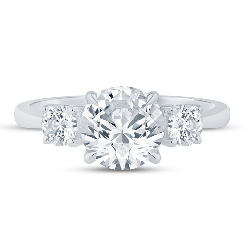 Lab Grown Diamond Three-Stone Ring in 14K White Gold &#40;2 1/2 ct. tw.&#41;